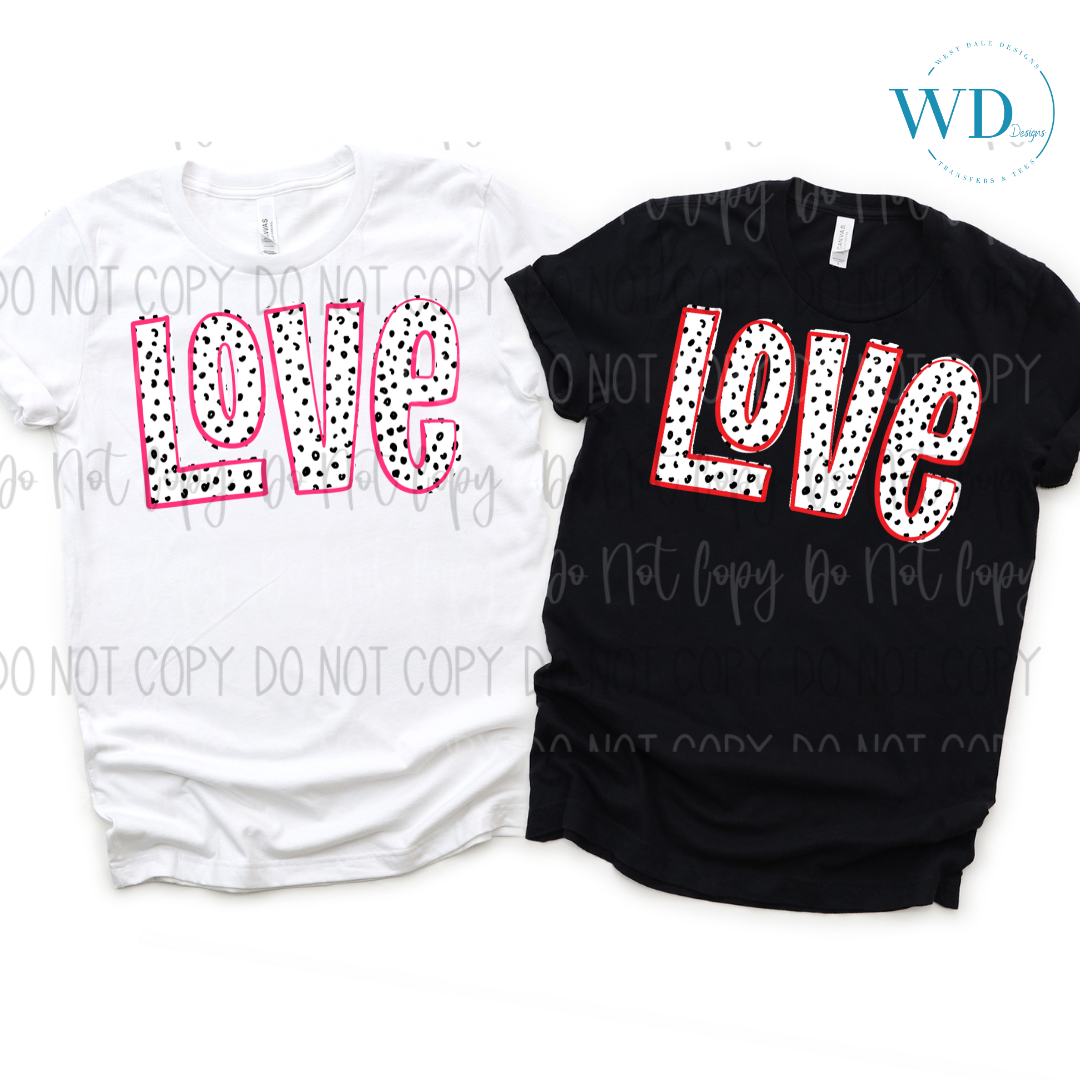 Love DTF Transfer West Dale Designs
