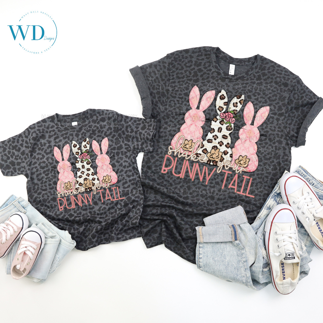 Shake Your Bunny Tail DTF Transfer West Dale Designs