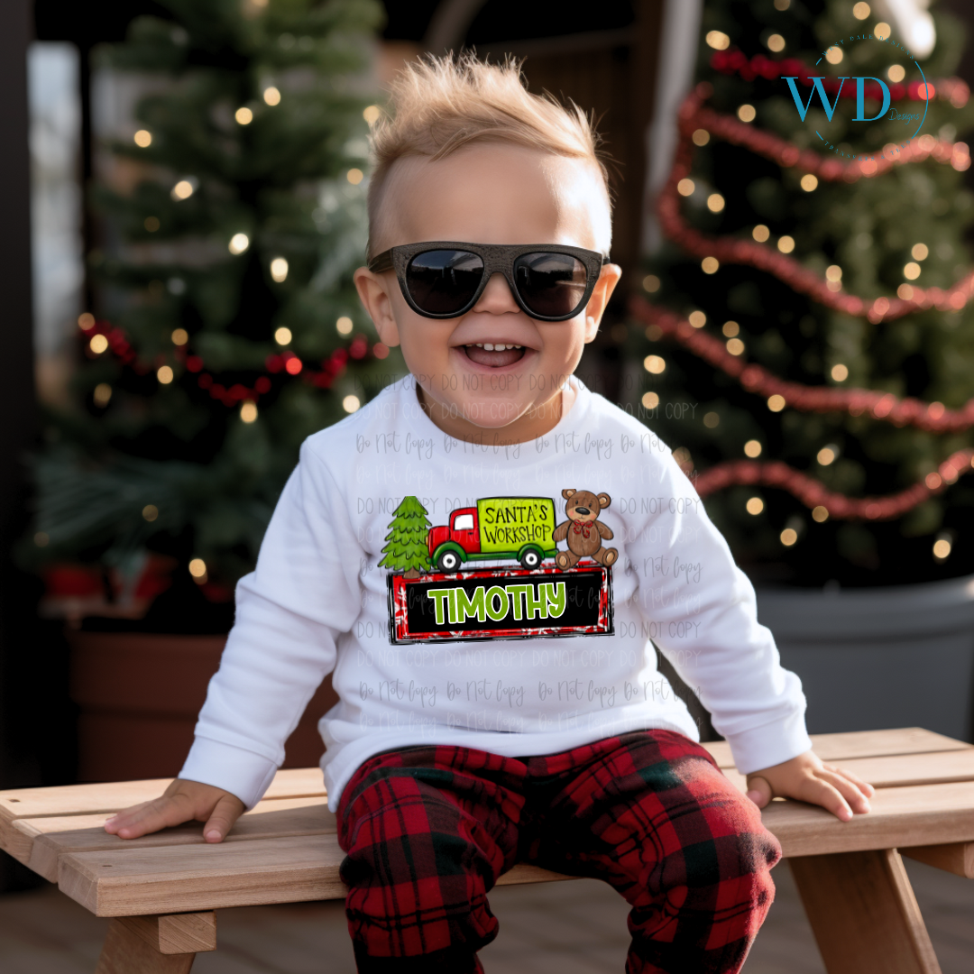 Personalized Name Christmas Frames DTF Transfer BIA 2024