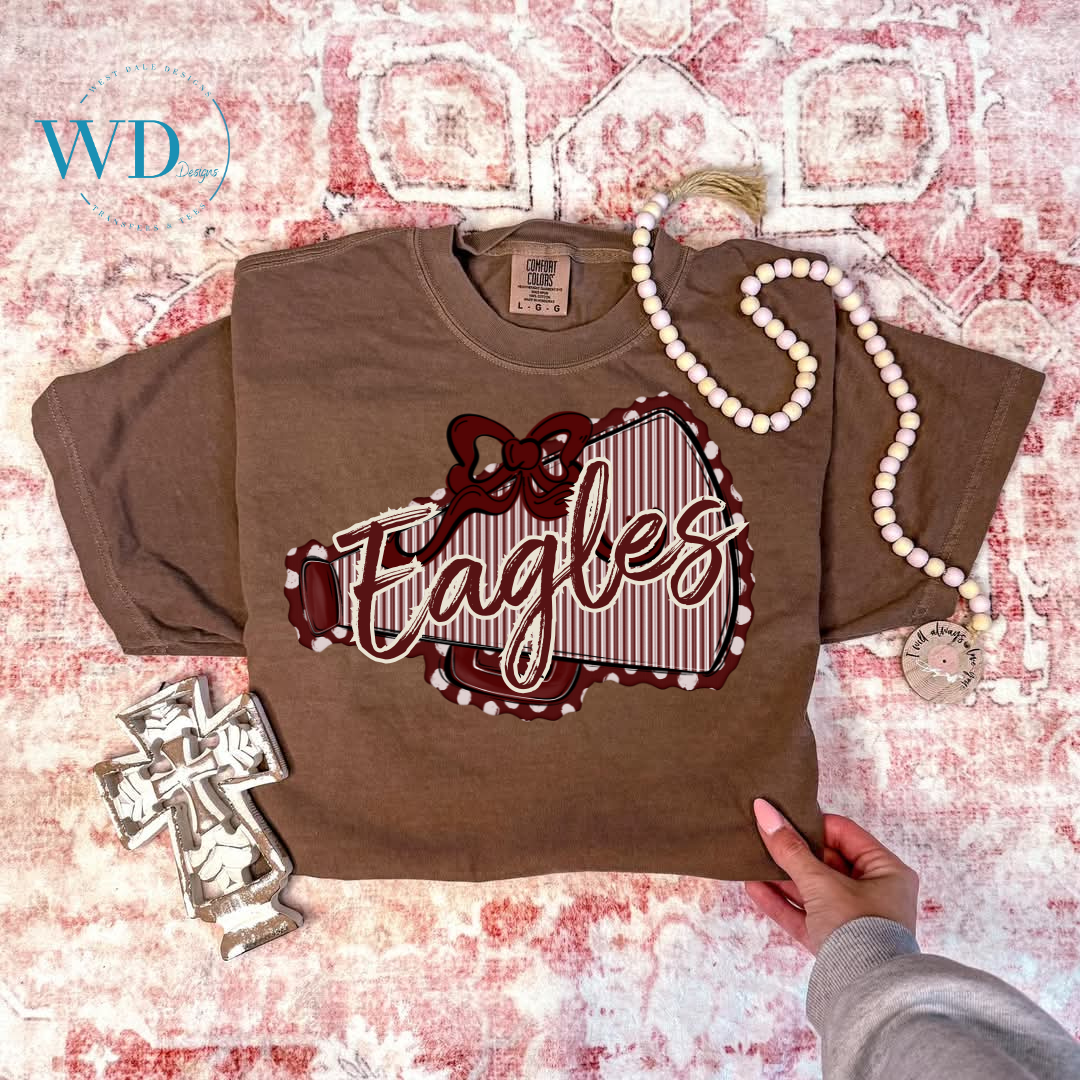 Prepster Mascot Megaphone Graphic Tee