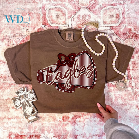 Prepster Mascot Megaphone Graphic Tee