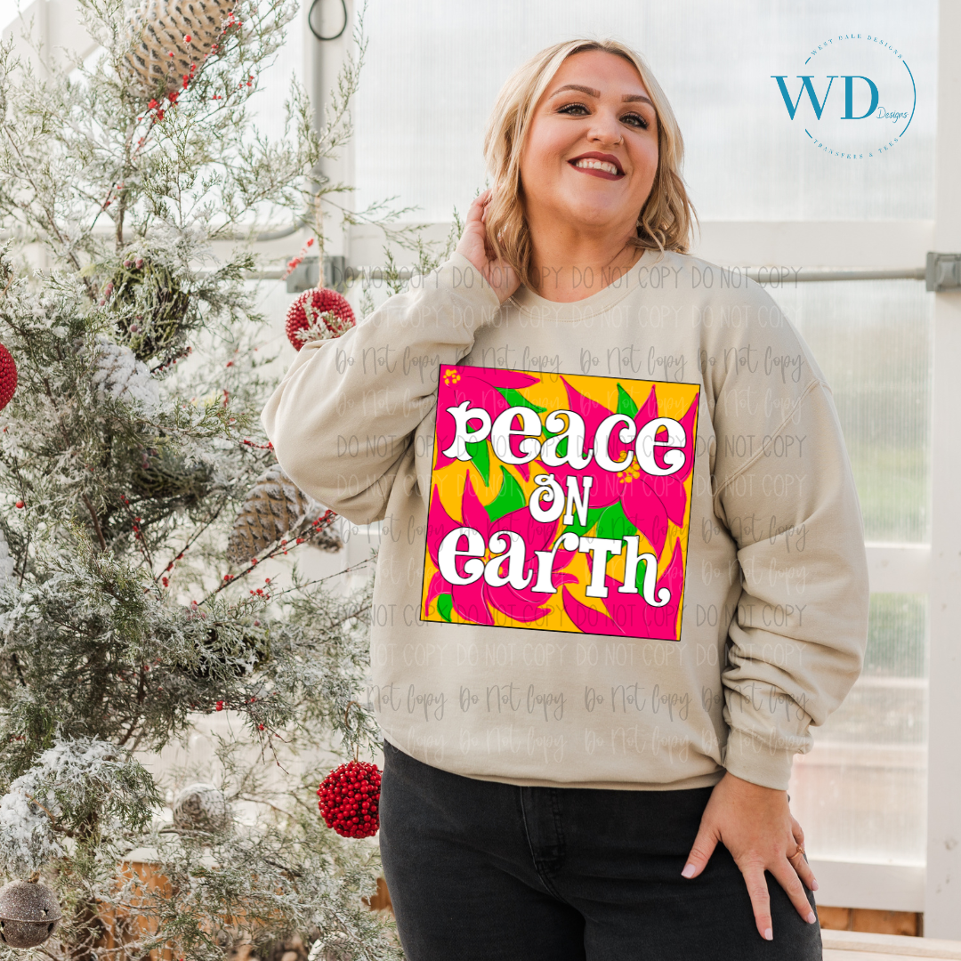 Peace On Earth DTF Transfer