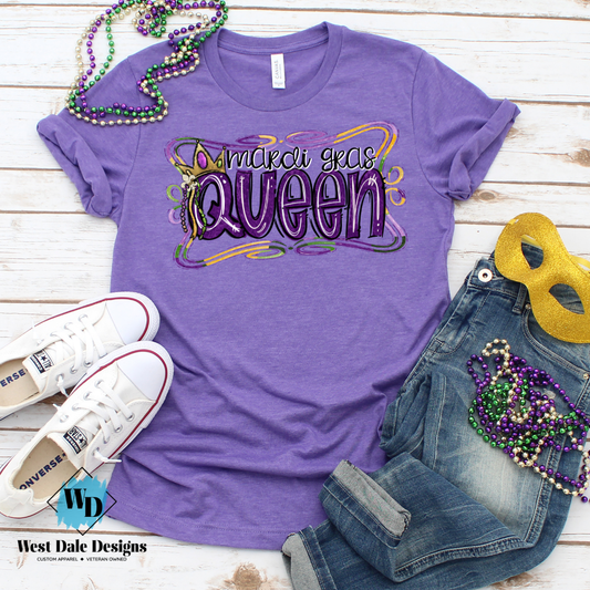 Mardi Gras Queen Graphic Tee