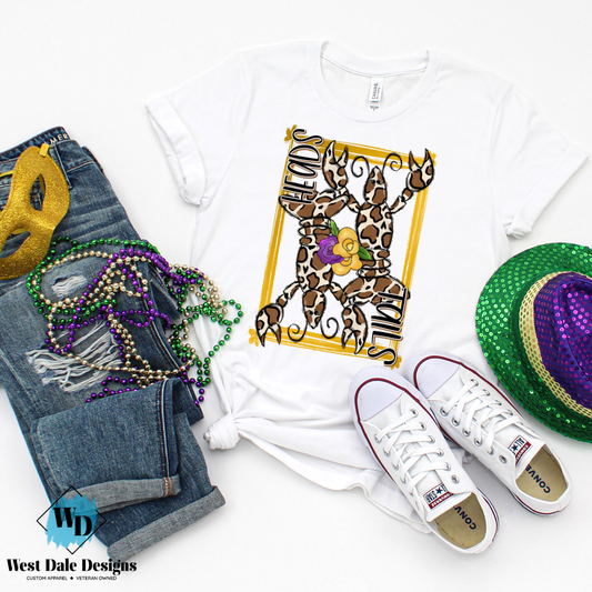 Crawfish Heads Tails Graphic Tee