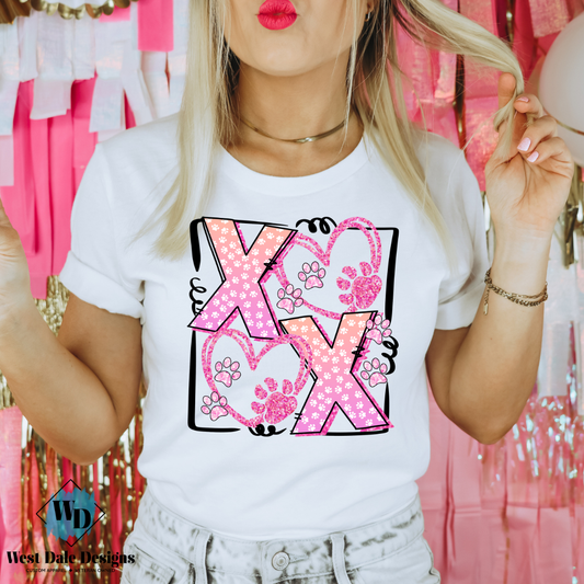 Xo Ox Love Paws Graphic Tee