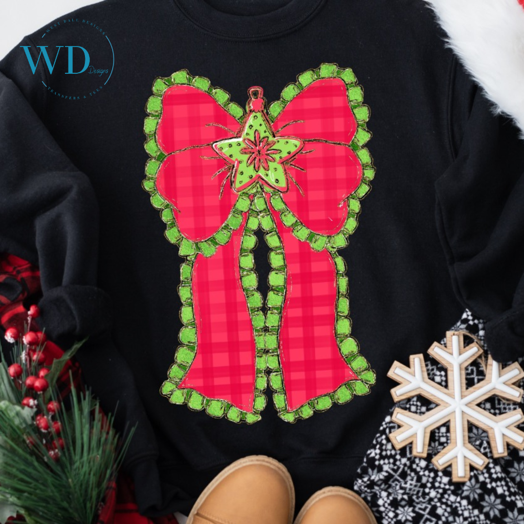 Christmas Bow Graphic Tee