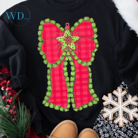 Christmas Bow Graphic Tee
