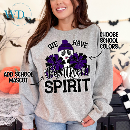 Ghost Spirit Mascot Graphic Tee