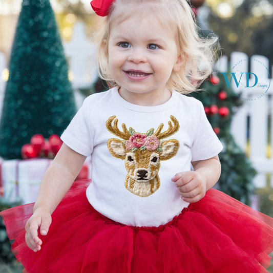 French Knot Reindeer Graphic Tee