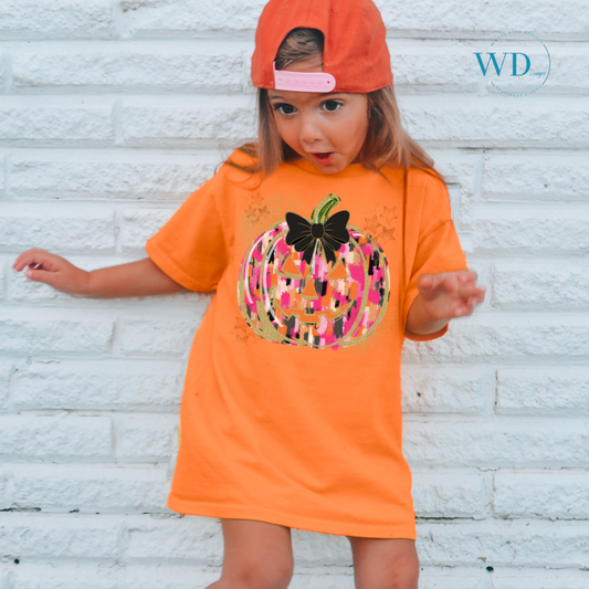 Painted Jackolantern Graphic Tee