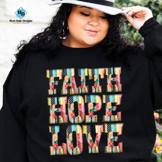 Faith Hope Love Graphic Tee