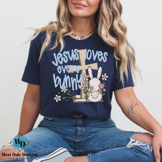 Jesus Loves Every Bunny Graphic Tee